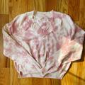 Anthropologie Sweaters | Anthropologie Pink Tie-Dye Sweater | Color: Pink/White | Size: Xs