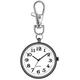 Pocket Watch Vintage Pocket Watch Quartz Pocket Watch for Men with Silver Dial and Keychain Mens Womens Watch