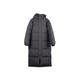 Large Real Raccoon Fur Collar Women Winter 90% Duck Down Jacket Female Loose Thick Long Feather Coat Plus Size - no fur3,XXXL