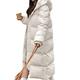 Down jacket women Korean loose winter thick coat mid-length - Wild off-white,M