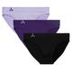Balanced Tech Women's 3 Pack Seamless Low Rise Bikini Panties - purple - XL