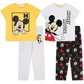 sarcia.eu 2 x Colourful Pyjamas with Long Trousers Mickey Mouse, Oeko-Tex Certificate, multicoloured, 6-7 Years