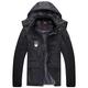 BGGZZG Men Waterproof Thick Warm Winter Parka Men's Fleece Jacket Parkas Large Size 7XL 8XL Anorak Male Coat Quilted Hooded Windbreaker Casual (Color : Men Black Grey, Size : 4XL)