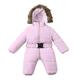 MYLH Baby Overalls Snowsuit Infant Quilted Jacket Snowsuit Clothing Winter Jacket Down Jacket Playsuit Boys Jumpsuit Hooded Jacket Cold Protection Thick Children's Coat Transition Jacket with Hood, pink, 90 cm