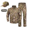 CHERISH Child & Adult Camo Trooper Costume Halloween Military Uniform Suit Set Polar Fleece Sweatshirt jacket & Pants Set (120)