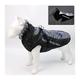 TTCI-RR Dogs Clothes Waterproof Large Dog Clothes Winter Dog Coat With Harness Furry Collar Warm Pet Clothing Big Dog Jacket Labrador Bulldog Costume Pet (Color : Colorful Blue, Size : XL)