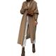 Women's Long Coat Fashion Solid Color Loose Daily Comfortable All-match European And American Style Casual Coat XXL