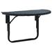 Symple Stuff Balcony Table 23.6" x 23.6" x 12.5" Poly Rattan in Black | 13 H x 24 W x 24 D in | Outdoor Furniture | Wayfair