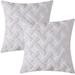 Everly Quinn Emboridered Square Faux Fur Pillow Cover Faux Fur in White | 18 H x 18 W x 1 D in | Wayfair 40D35395BD074F70BA9E80A337A838CF