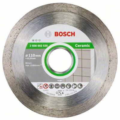 Diamanttrennscheibe Standard for Ceramic, 110 x 22,23 x 1,6 x 7,5 mm - Bosch