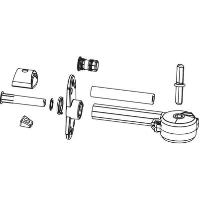 Rustico Ladeninnenöffner-Getriebe blr L210 mit Achtkant, schwarz (105300) - Maco