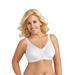 Plus Size Women's Fully®Side Shaping Lace Bra by Exquisite Form in White (Size 44 D)