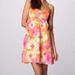 Lilly Pulitzer Dresses | Lilly Pulitzer Blair Pink Orange Yellow Floral Strapless Dress | Color: Orange/Pink | Size: 2