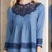 Anthropologie Tops | Anthropologie Holding Horses Chambray Top | Color: Blue | Size: 6