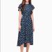 Kate Spade Dresses | Kate Spade Daisy Toss Flutter Sleeve Dress | Color: Blue/White | Size: 8