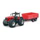 Bburago B18-31662 Massey Fergusson 8740S Traktor mit Anhänger, Verschiedene Designs und Farben