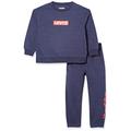 Levi's Kids Baby Boy's Lvb Knit Crew Jogger Set Track Pants, Peacoat Heather, 6 Months