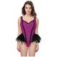 Bones Lifter Burner Women Body Shaper Lace Shapewear Corset Plastic Trainer Waist 12 Sexy Control Shapewear Belt Cotton Firm Bodysuit Fat Cottin Intimates (Purple, S)