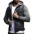 Men Hooded Jacket Casual Retro Fashion Men Jacket Autumn Winter Vacation Urban Modern Gentleman Elegant Boutique New Denim Jacket