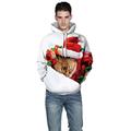 Christmas Digital Printing Couple Fashion Long Sleeve Top Hooded Sweater Mens Sweatshirt Hoodie Sweater Sale Windproof Outerwear Clothing for Daily Outdoor Wear