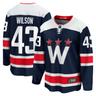 Herren – Auswechselspielertrikot der Washington Capitals mit Tom Wilson – Marineblau