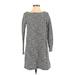 Gap Casual Dress - Sweater Dress: Gray Marled Dresses - Women's Size Small