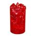 Carole's Candles Candy Apple Scented Pillar Candle Paraffin, Cotton in Red | 6 H x 6 W x 6 D in | Wayfair CNAP6X6