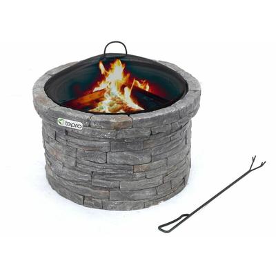 Feuerstelle Gladstone Terrassenfeuer Garten Terrasse Feuerofen Steinoptik - Tepro Image