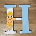 Disney Accents | Hand Painted Disney Hercules Baby Nursery Alphabet Letter Art | Color: Blue/Gold | Size: Os