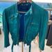 Gucci Jackets & Coats | Gucci Leather Vintage Jacket Unique And Very Rare | Color: Blue/Green | Size: 6