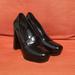 Nine West Shoes | 2000’s Nine West Leather Loafer Heels | Color: Black | Size: 9.5