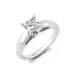 0.31 ct. Princess Diamond Solitaire Ring 14 KARAT WHITE GOLD Sz 10 (F, I1)