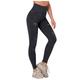 TYTUOO Color Running Yoga High-Waist Hip-Lifting Sports Pants Pure Women's Fitness Yoga Pants (Black, L)