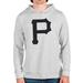 Men's Antigua Heathered Gray Pittsburgh Pirates Team Logo Absolute Pullover Hoodie