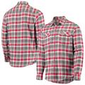 Men's Antigua Red/White Washington Nationals Ease Flannel Button-Up Long Sleeve Shirt