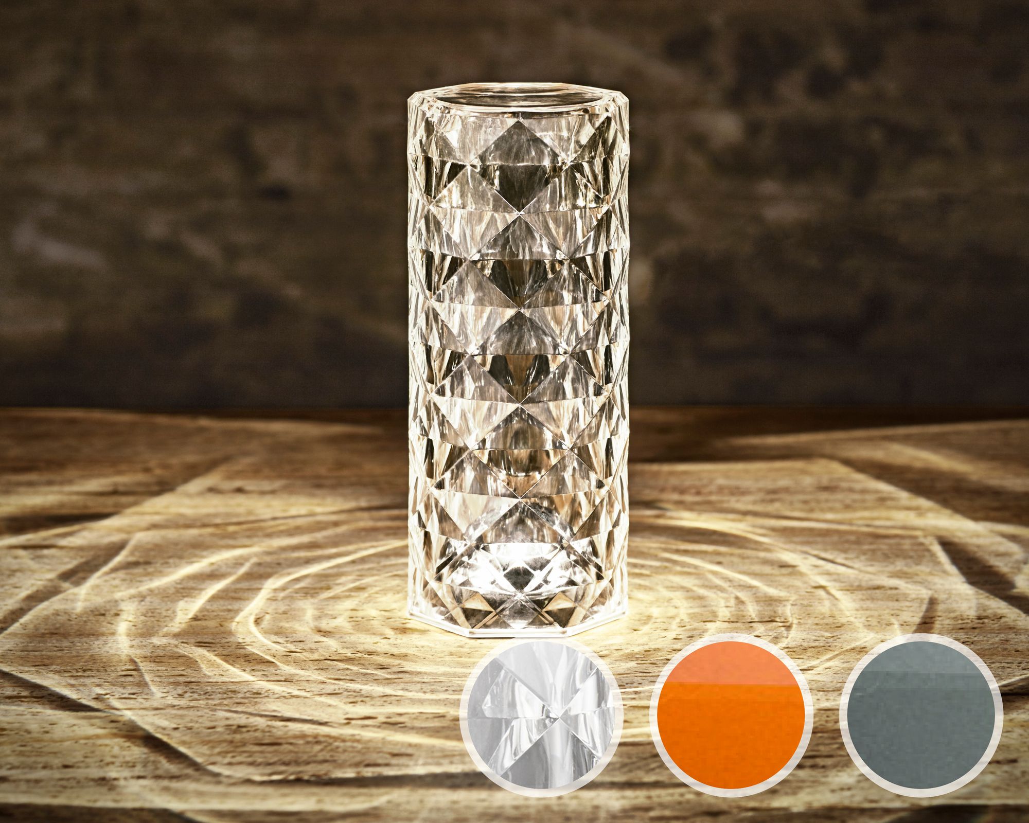 Vondom »MARQUIS« Tisch-Lampe rund Kristall