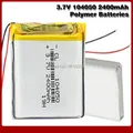 Batterie Lithium Polymère Rechargeable articulation Fuchsia 3.7 2400 V 104050 mAh pour Appareil