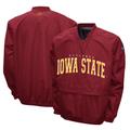 Men's Franchise Club Scarlet Iowa State Cyclones Members Windshell V-Neck Pullover Jacket