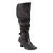 Extra Wide Width Women's The Cleo Wide Calf Boot by Comfortview in Black (Size 9 WW)