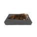 Waterproof Memory Foam Pet Bed, 30" L X 21" W X 3.5" H, Gray, Medium