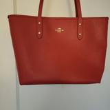 Coach Bags | Coach True Red Pebble Leather City Tote | Color: Red | Size: Os