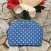 Kate Spade Bags | #Bagsavenue Fast Shipping Small Dome Cosmetic Staci Garden Dot Kate Blue | Color: Blue/White | Size: 4" H X 5.8" W X 2.4" D