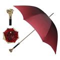 Walking Sticks Umbrella Woman Elegant Windproof Automatic 18K Gold and Swarovski Pearls Modern Style Luxury, Umbrella Prestigious Style Luxury Handle Swarovski and Gold Woman Rain Pink