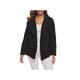 O·Lankeji Plus Size Faux Shearling Jacket for Womens,Long Sleeve Plush Button Coats with Pocket,Solid Color Lapel Outwear for Warm Winter (Color : Black, Size : 5XL)