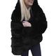 Women Faux Mink Winter Hooded New Faux Fur Jacket Warm Thick Outerwear Jacket Track jacket