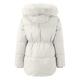Outwear Thick Coat Women's Hooded Trench Overcoat Fur' Jacket Winter Lined Warm Women's Parkas (Beige, XL)