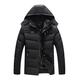 Orgrul Men's Winter Jacket Winter Colour Variations Warm Bomber Jacket Quilted Winter Coat Faux Fur Down Jacket Lightweight Outdoor Puffer Jacket Padded 1F32, black, XXXXXL