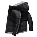 Men Winter Jacket Modern Urban Plus Velvet Thickening Warm Men Down Jacket Autumn Winter Hooded Cardigan Men Quilted Jacket Trend Fashion Youth Men Ski Jacket E-Black1 3XL