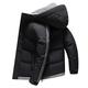 Men Winter Jacket Modern Urban Plus Velvet Thickening Warm Men Down Jacket Autumn Winter Hooded Cardigan Men Quilted Jacket Trend Fashion Youth Men Ski Jacket E-Black1 4XL