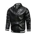 Detrade Men's Military Transition Jacket Spring Tactical Jacket Windproof Aviator Jacket Stand-Up Collar Bomber Hunting Jacket Army Pilot Jacket with Multi Pockets Men's Biker Jacket Leisure Jacket, #01-Black, XXXXL